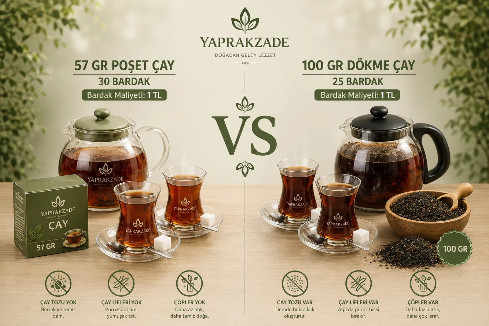 Poşet Çay Bardak Maliyeti